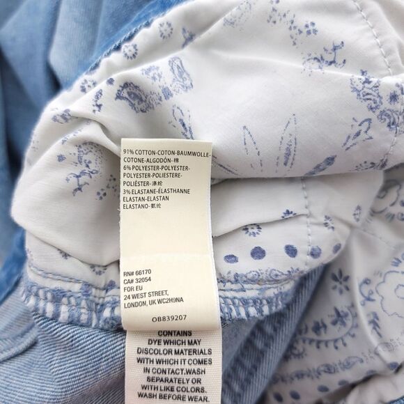 We The Free Women's Size 29 Blue Raw Hem Jeans - Picture 9 of 10